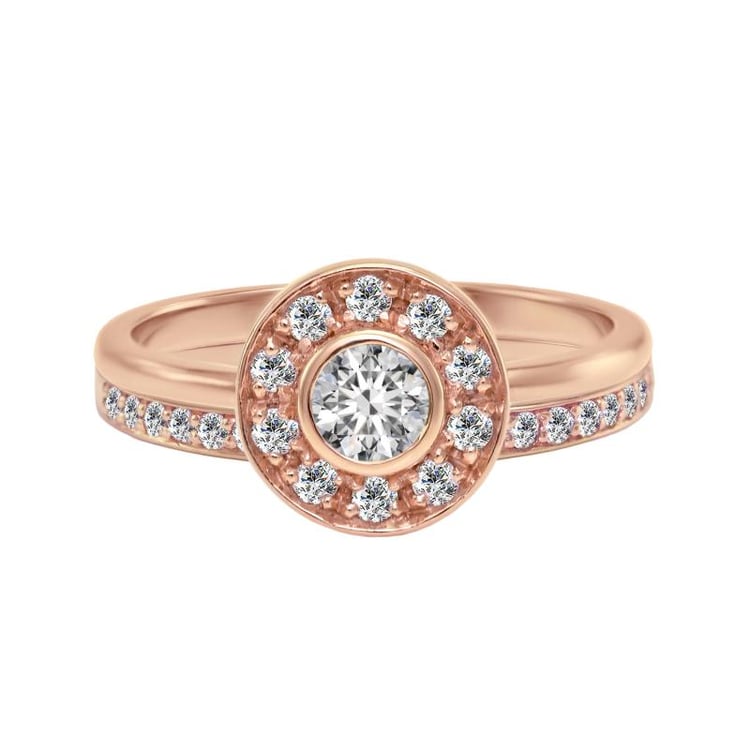 Bielé zlato s diamantom 27484