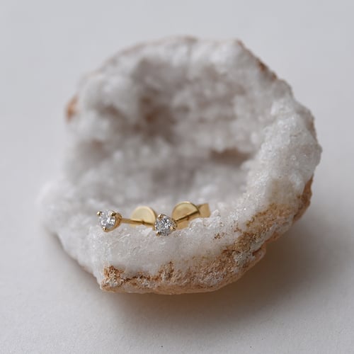 Martini napichovacie náušnice s diamantmi Cytheria