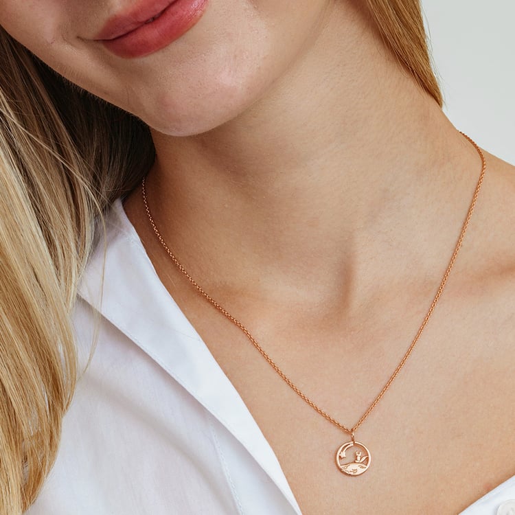 Strieborný vykrojený prívesok s líškou Malý princ 162624