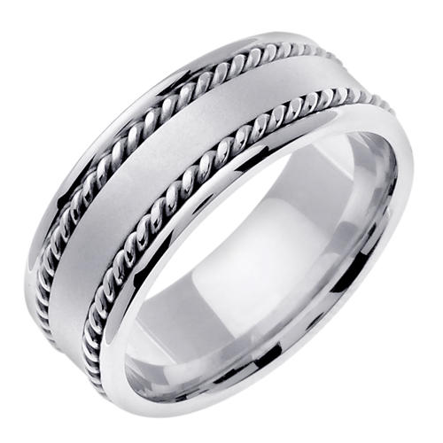 Snubné prstene z bieleho zlata