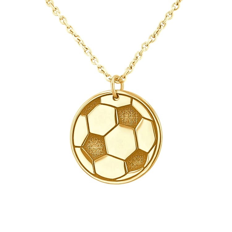 Strieborný prívesok lopta s gravírom vašej voľby Football 124011