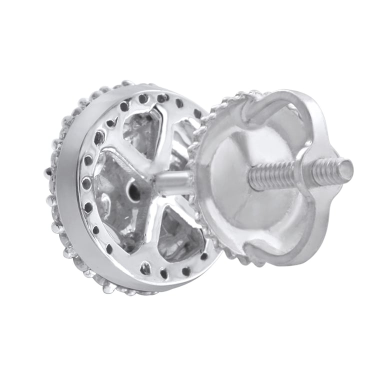 Náušnice z bieleho zlata 19341