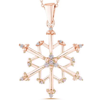 Vločka s diamantmi Aine