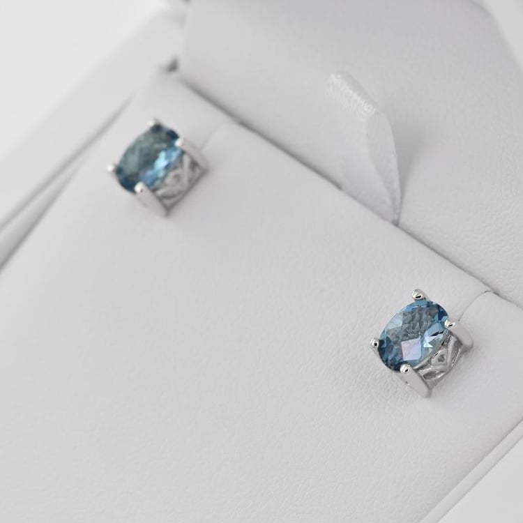 Topásové náušnice strieborné 2949