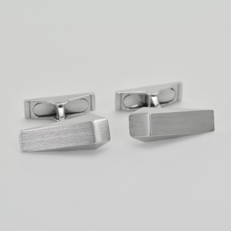 Manžetové gombíky z 18k bieleho zlata 36153