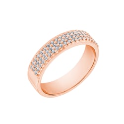 Zlatý eternity prsteň plný diamantov Kitila