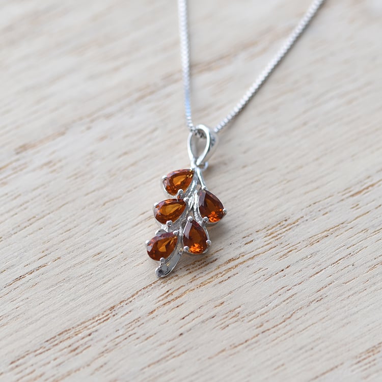 Strieborný prívesok s citrínmi 60367