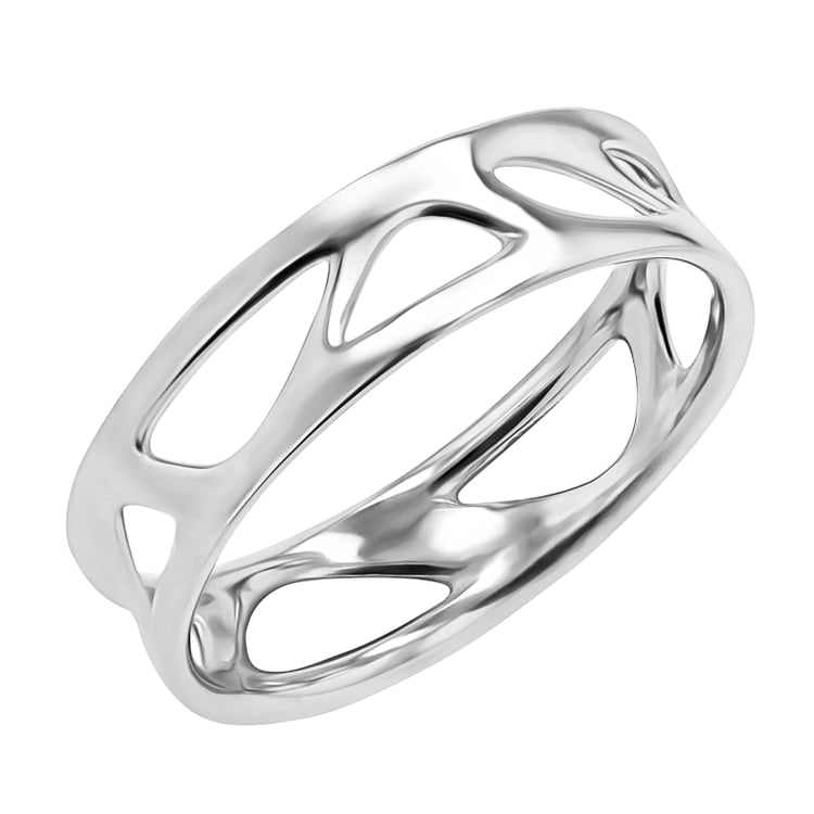 Zlaté netradičné snubné prstene Bionic 145425