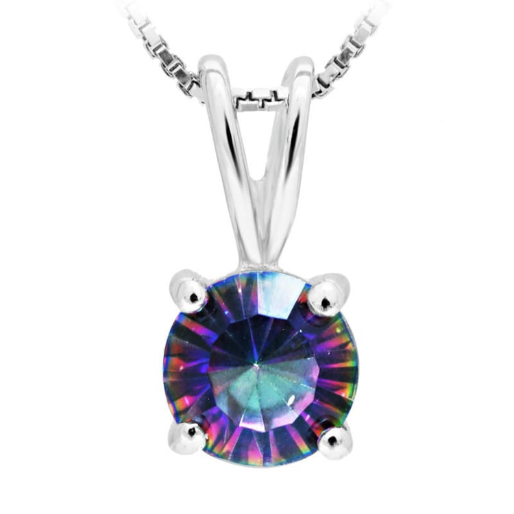 Strieborný mystický quartzový náhrdelník 16652