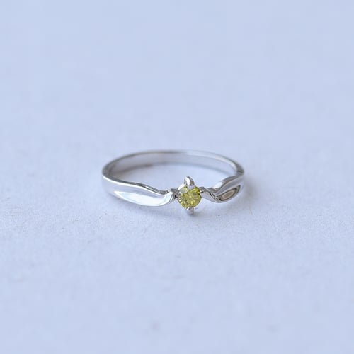 Zásnubný prsteň so žltým diamantom Nescha