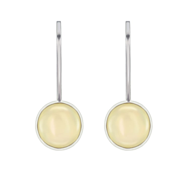 Strieborné náušnice s prírodnými opálmi Zodico