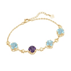 Zlatý náramok s topásmi a ametystom Sophien