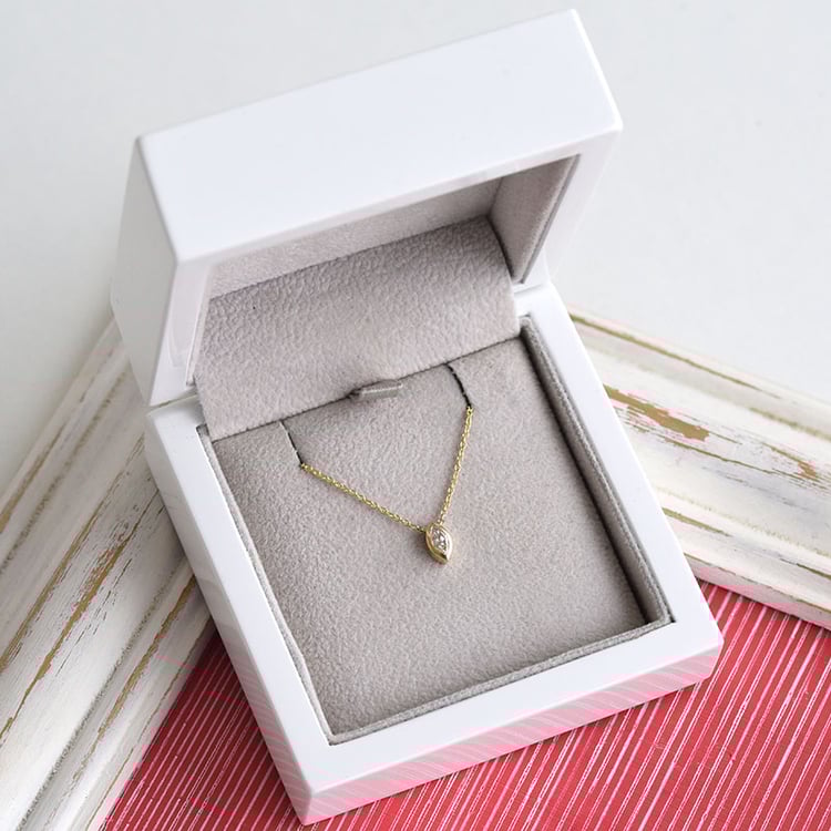 Náhrdelník s diamantom zo žltého zlata 84681