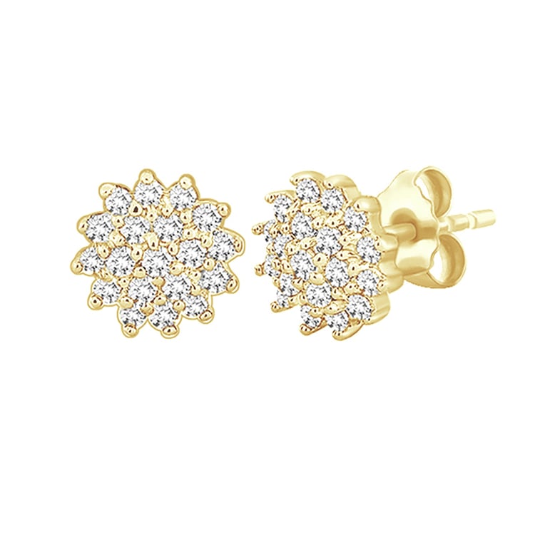 Zlaté kvietky s diamantmi 93172