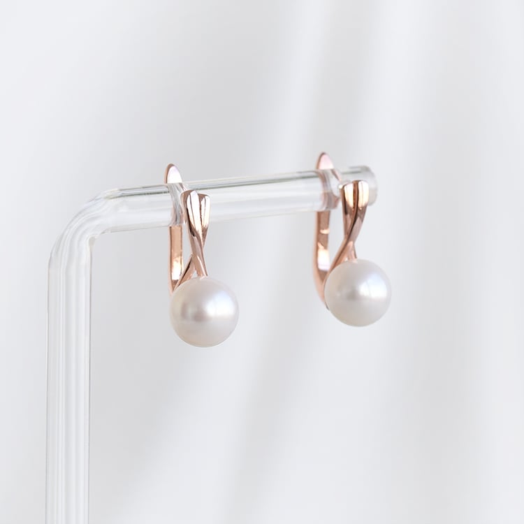 Náušnice z pozláteného striebra 87887