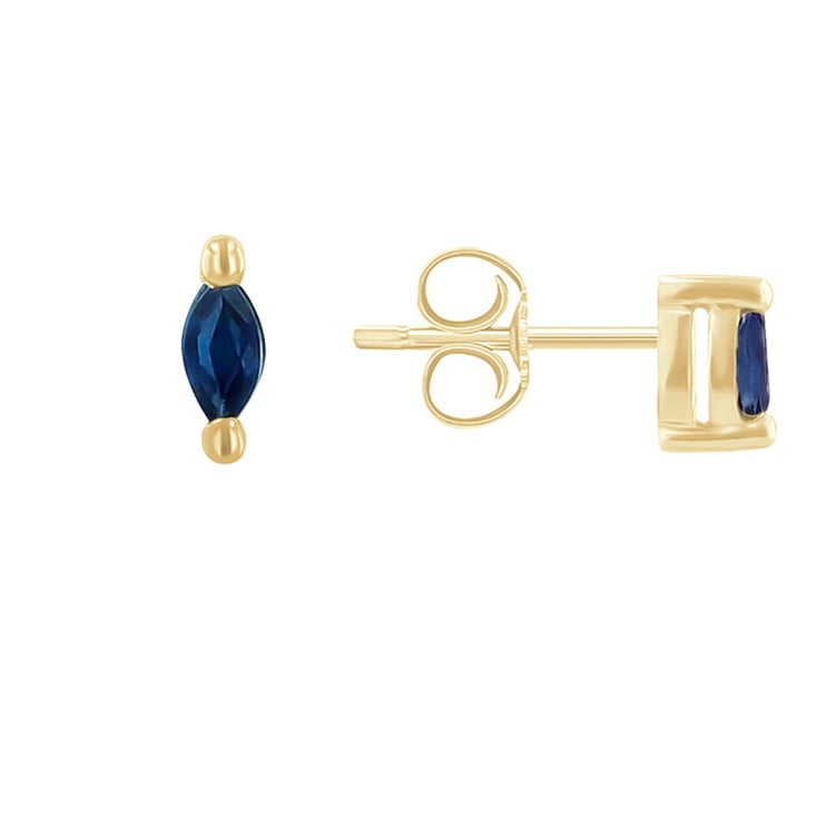 Minimalistické náušnice s modrými zafírmi Natali 120730