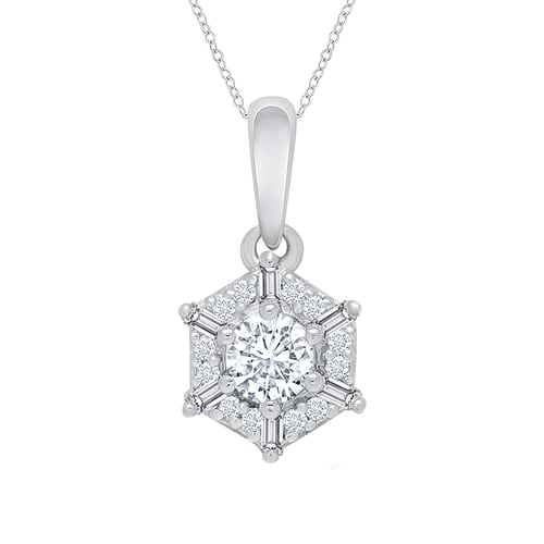 Elegantný prívesok s lab-grown diamantmi Adair