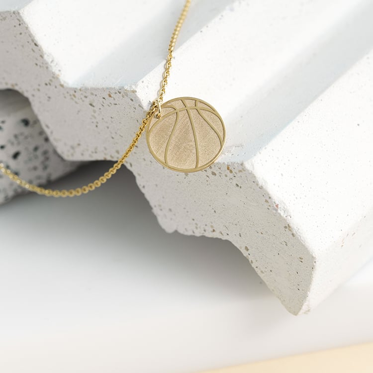 Prívesok lopta s gravírom vašej voľby Basketball 122879