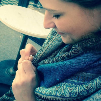 Zásnubný prsteň s diamantom 