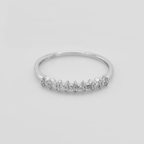 Strieborný eternity prsteň s lab-grown diamantmi Betsy