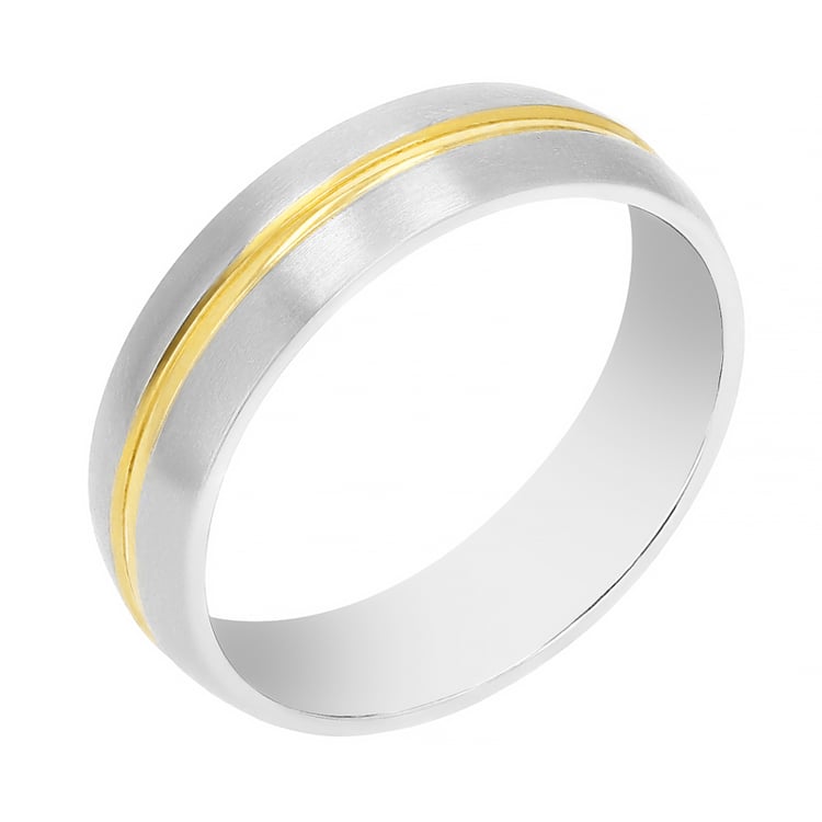 Zlaté svadobné obrúčky s diamantmi Taque 105514