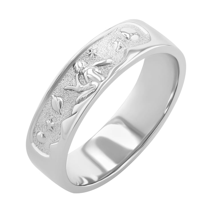 Platinové ručne ryté snubné prstene Malý princ 146494