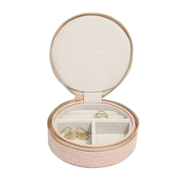 Okrúhle cestovné puzdro na šperky