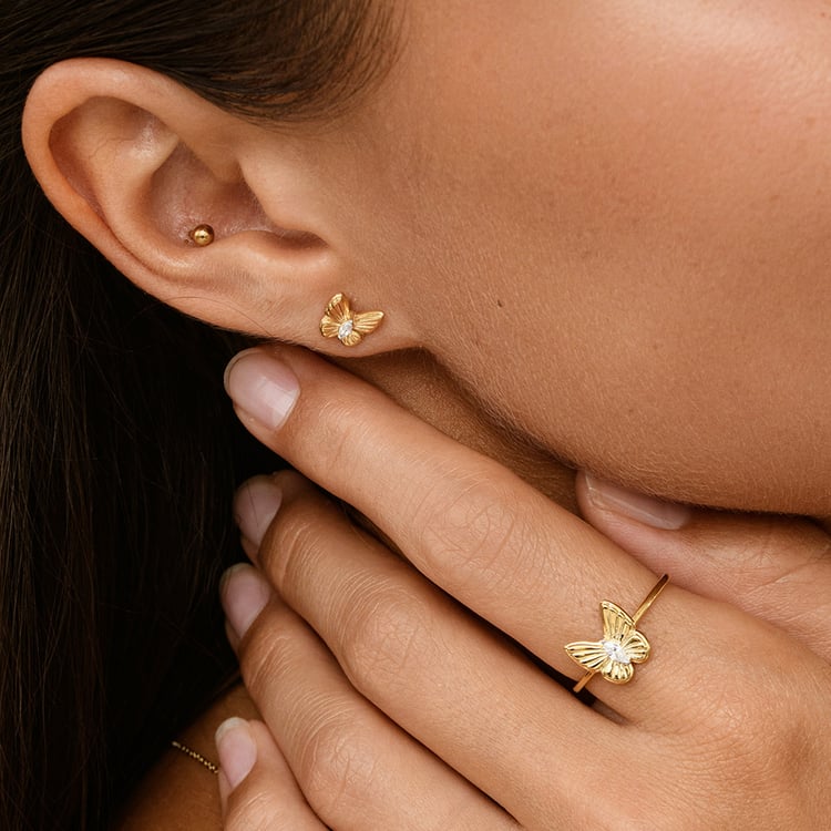 Zlatý prsteň s lab-grown diamantom Rachel 163527