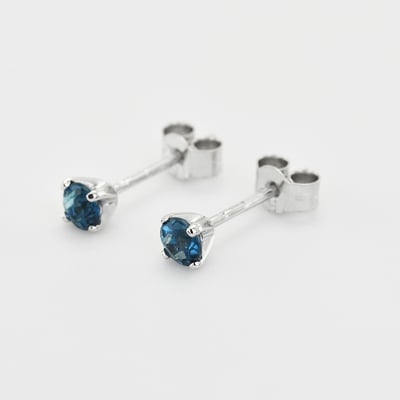 Topásové náušnice v bielom zlate