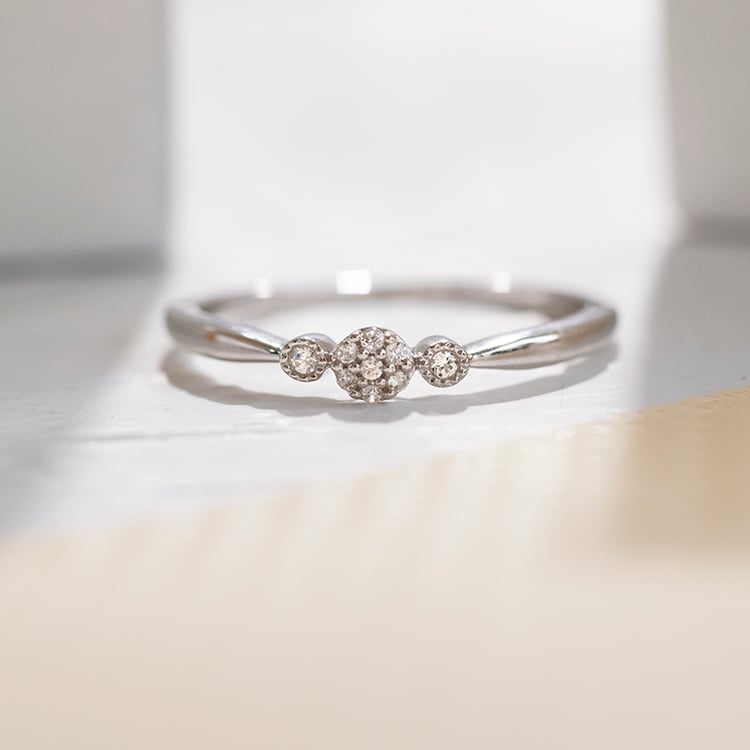 Minimalistický prsteň s lab-grown diamantmi Griff 110387