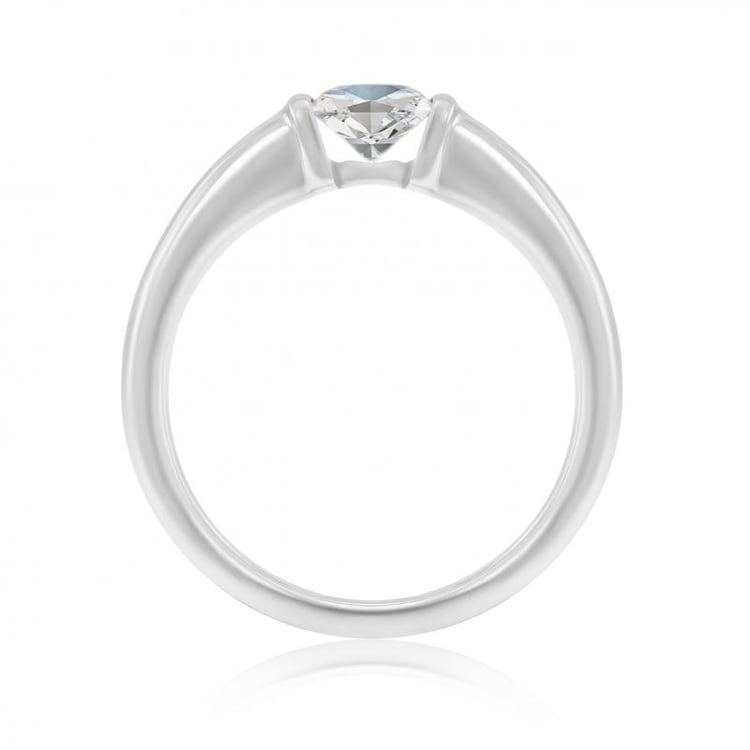 Platinový prsteň 21783