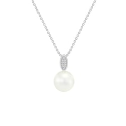 Zlatý perlový prívesok s diamantmi Ariala