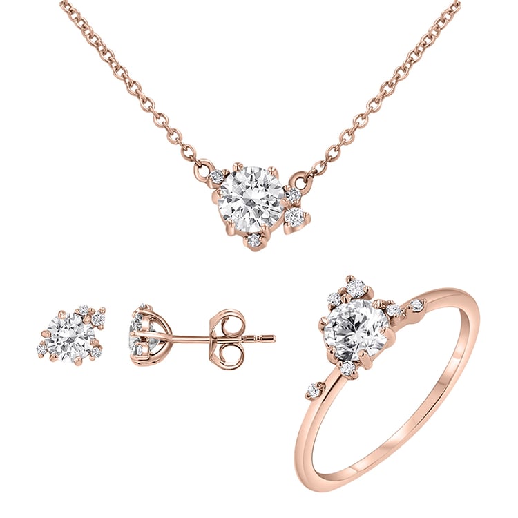 Cluster kolekcia šperkov s lab-grown diamantmi Odette 146535