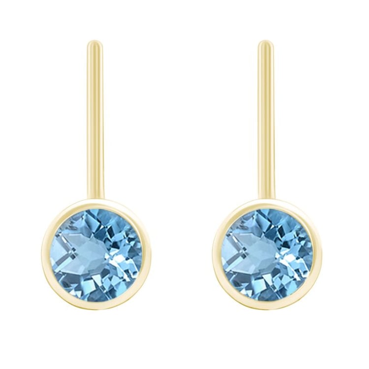 Zlaté topasové náušnice 43571