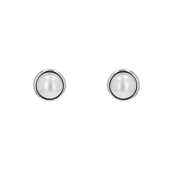 Strieborné napichovacie náušnice s perlami Jelina