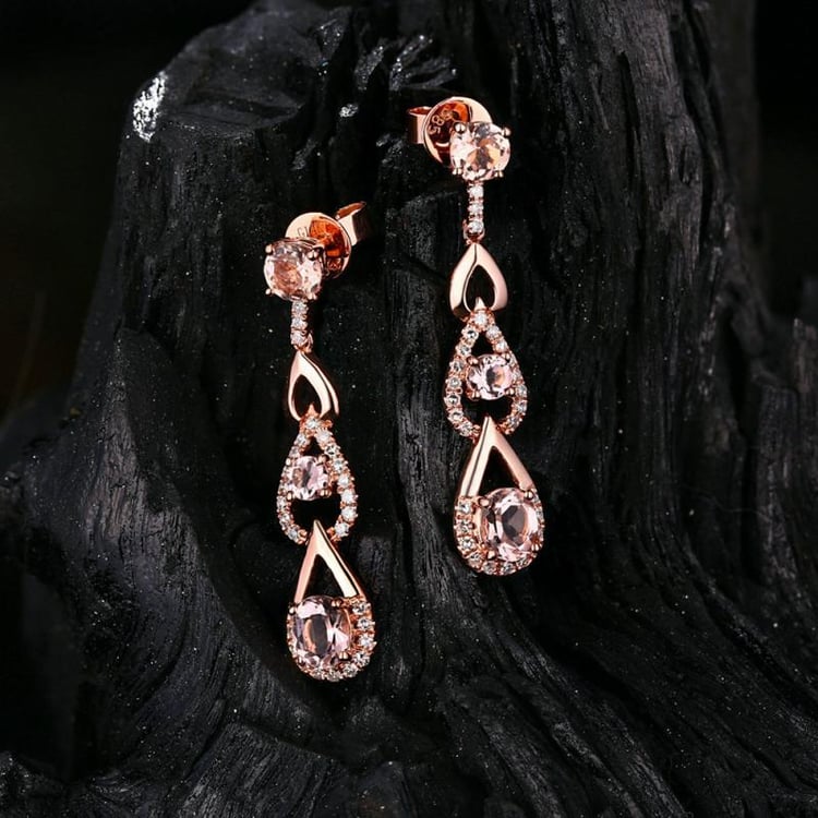 Morganitové náušnice 12700