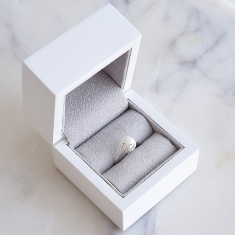 Zlatý prsteň s perlou 86753