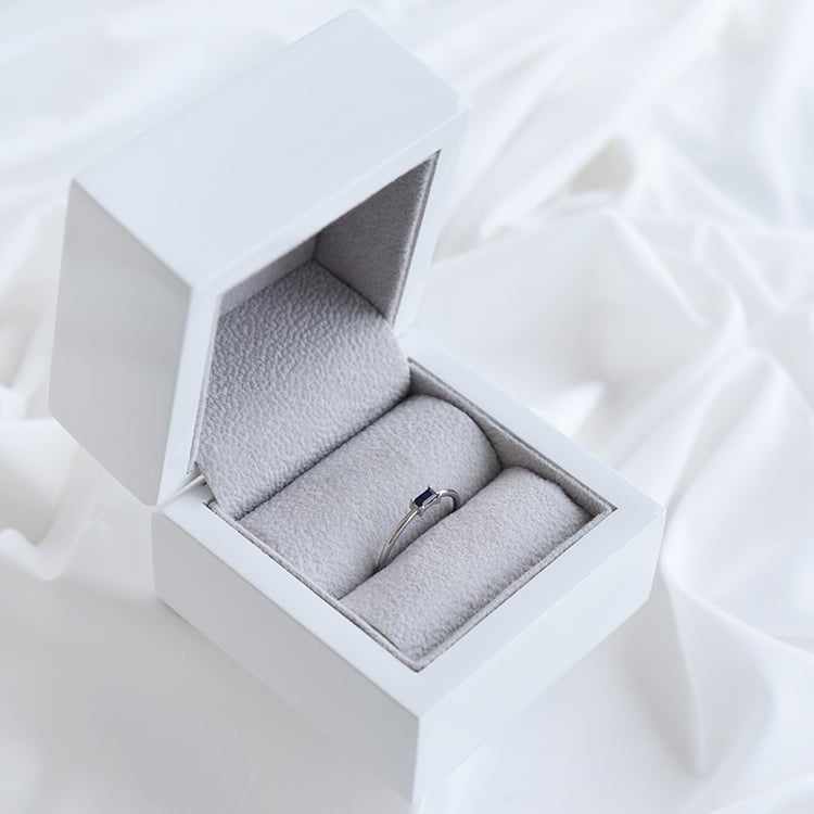 Zlatý zafírový prsteň 90382