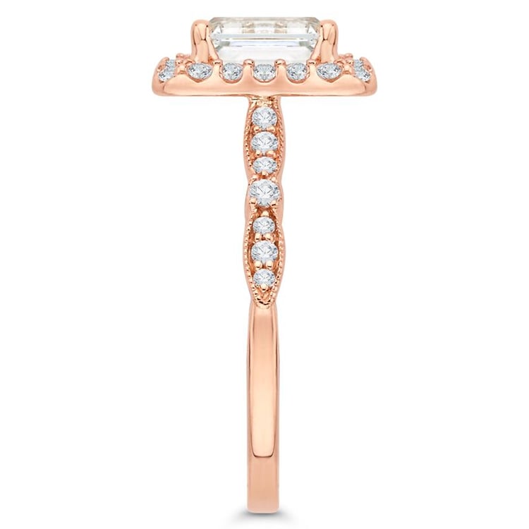 Zlatý zásnubný prsteň s diamantmi 46265