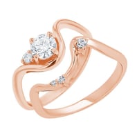 Elegantný zásnubný set prsteňov s lab-grown diamantmi Tina
