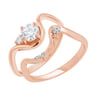 Elegantný zásnubný set prsteňov s lab-grown diamantmi