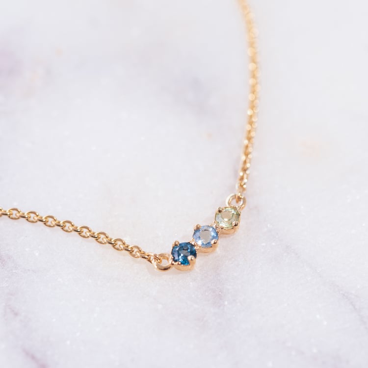 Minimalistický náramok s drahokamami podľa vášho výberu Ruby 119449