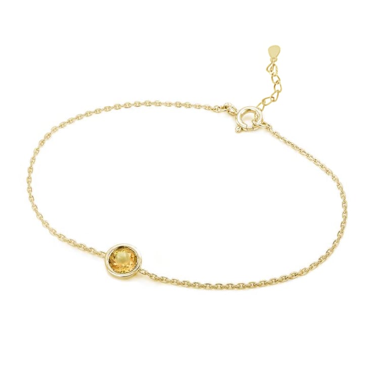 Strieborný náramok s citrínom Rollie 104932