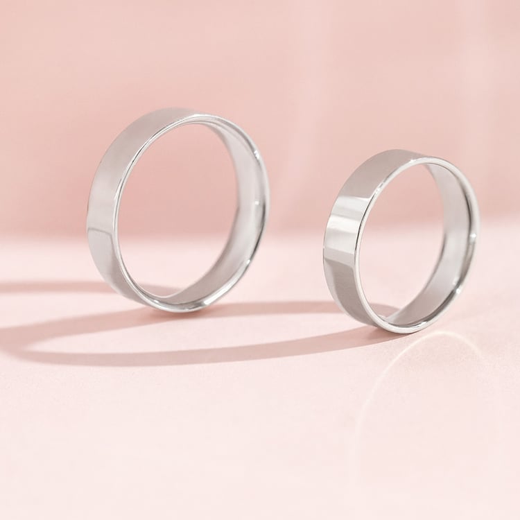 Ploché svadobné prstene zo zlata 157071