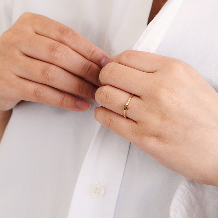 Zásnubný prsteň so salt and pepper diamantom Hye 121873