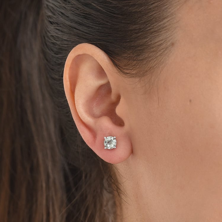 Zlaté ametystové náušnice 69904