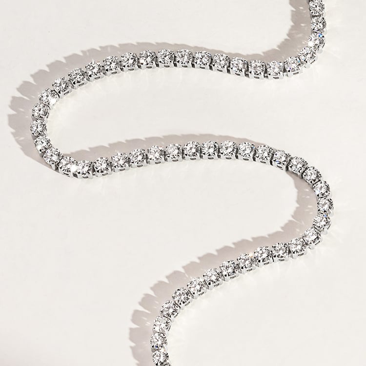 Zlatý tenisový náramok s lab-grown diamantmi Shimayra 156072