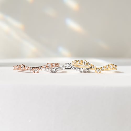 Vykrojený eternity prsteň s lab-grown diamantmi Donnie