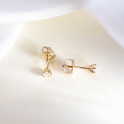 Žiarivé náušnice s 0.20ct diamantmi Ashra