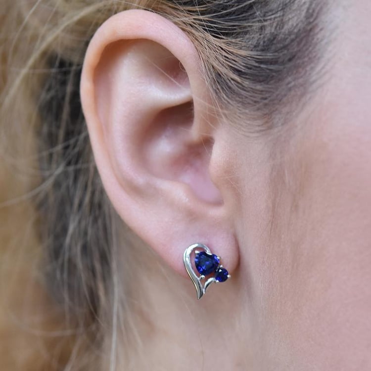 Náušnice zafírové 27990